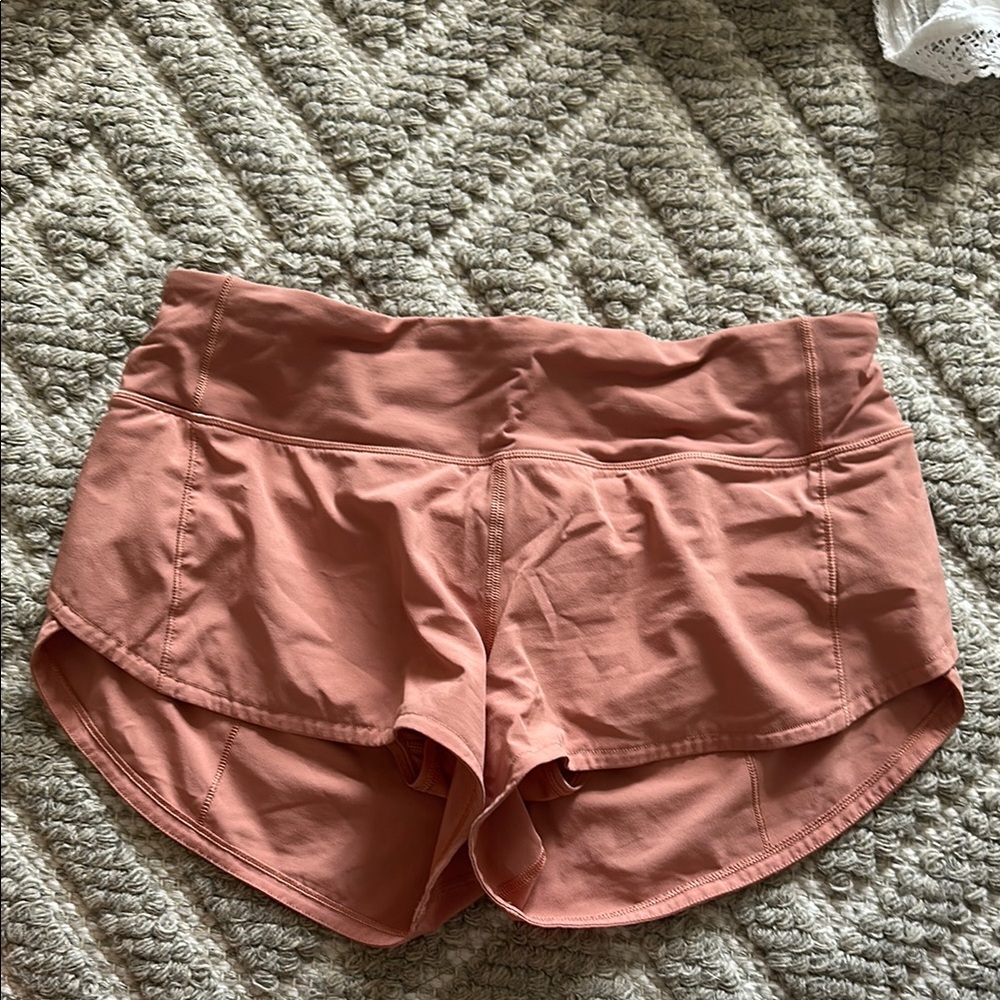 Lululemon Pink Savannah Speed Up Shorts